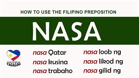 Translate nasalag in Tagalog with contextual examples .